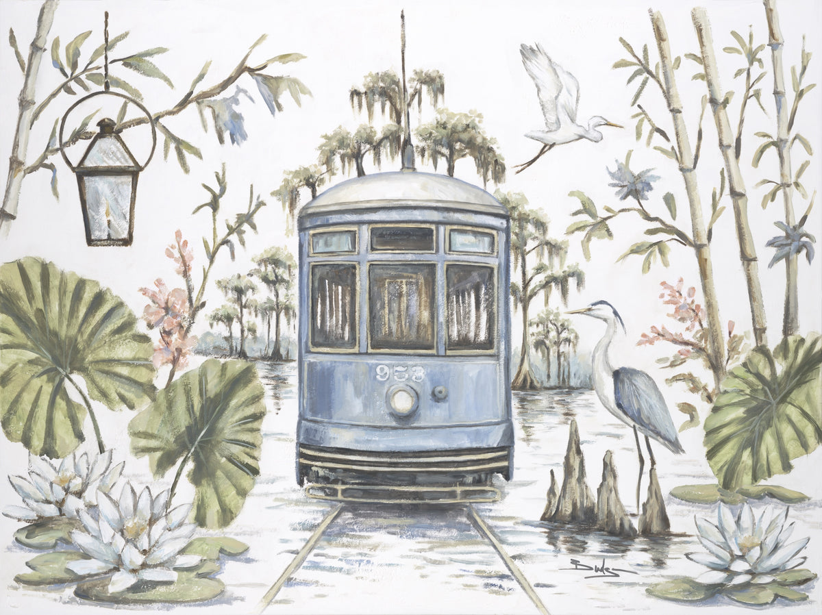 Blue Line Botanical Collection Canvas Print