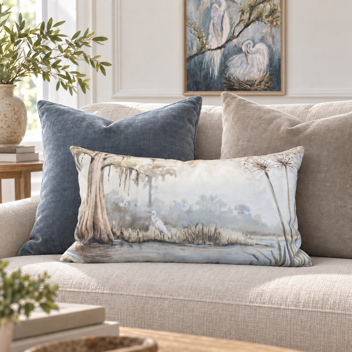 Bayou Bloom Decorative pillow 14x24