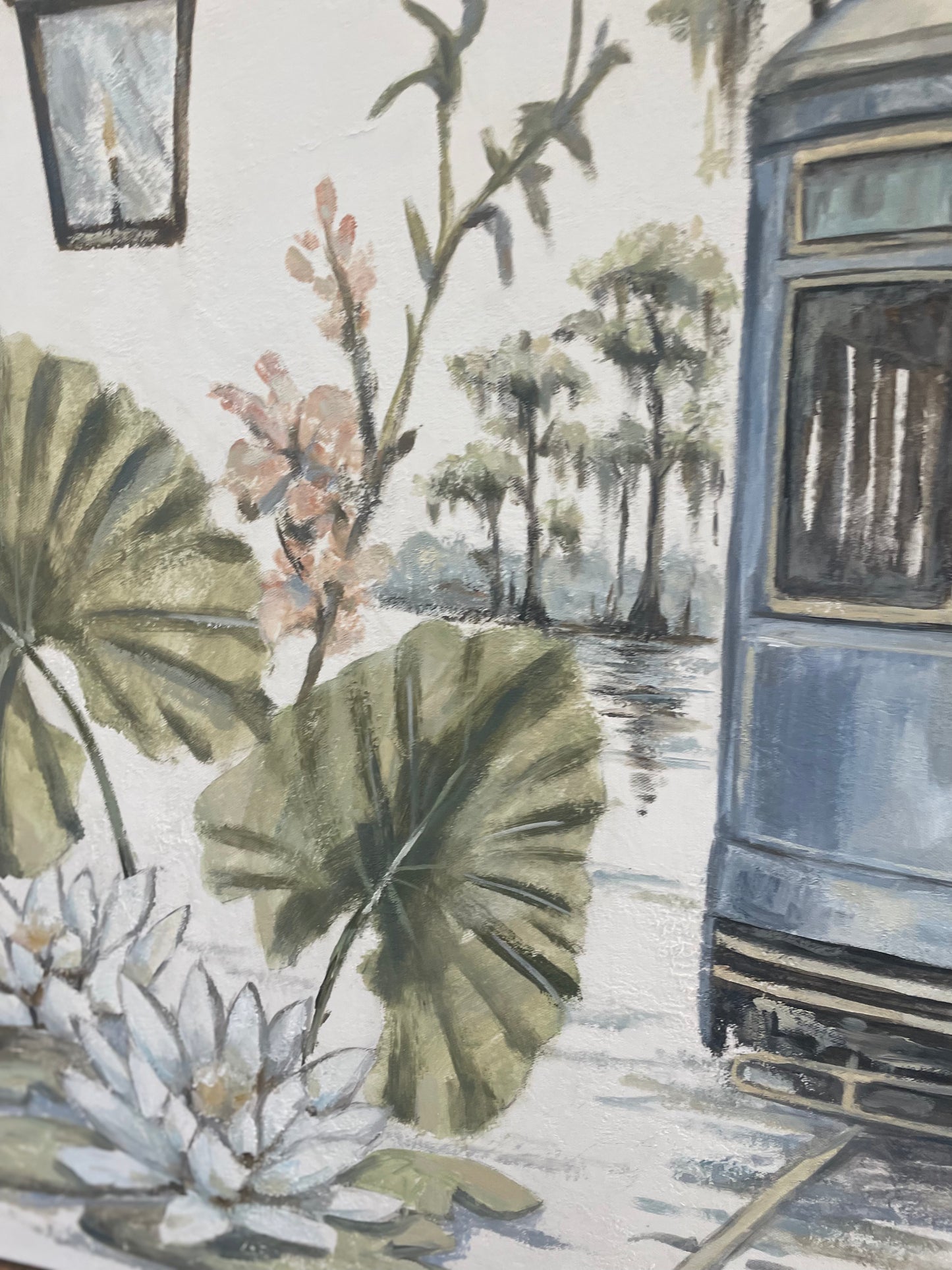 Blue Line Botanical / Original Painting