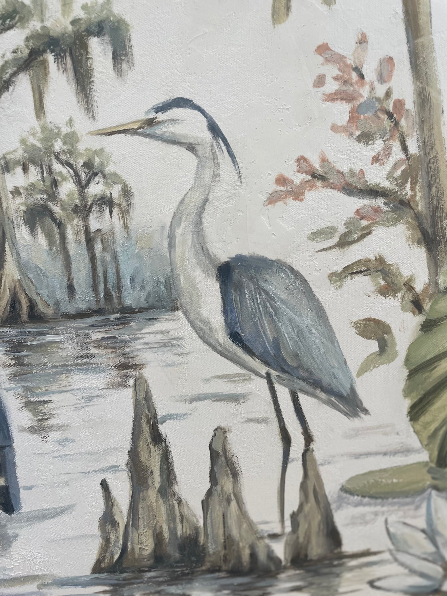 Blue Line Botanical / Original Painting